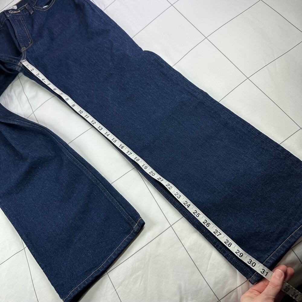 Abercrombie Jeans Womens 26 Blue Low Rise Baggy Dark Wash Cotton 5 Pocket 90s - Picture 10 of 12